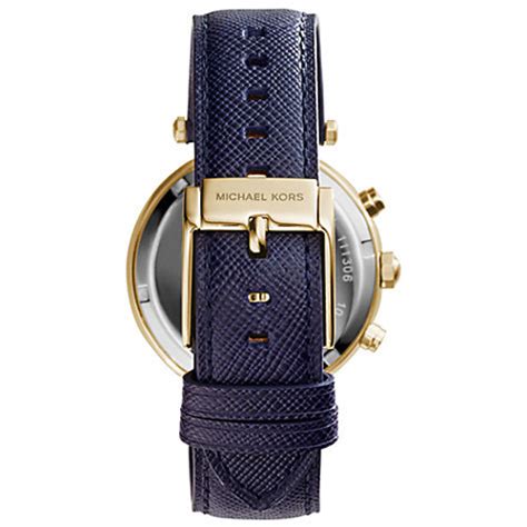 Michael Kors Replacement Watch Strap Genuine Blue Leather 